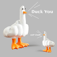 アマゾンクロスボーダー新型Duck You可爱い中指小アヒル树脂工芸品饰り置物置物