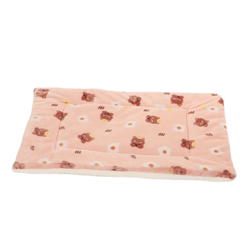 Φανέλα για κατοικίδια, παχιά κουβέρτα σκύλου-γάτας, μαξιλάρι, χαλάκι για κατοικίδια_voghion.com