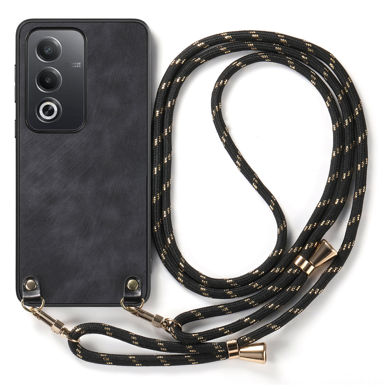 适用于OPPO A6 Pro斜挎复古五金款Find X9/F31国际/K13手机后壳