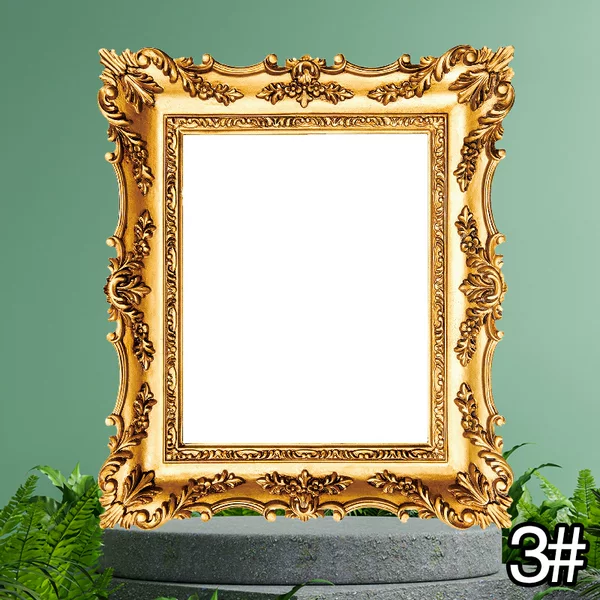 Special Price Extra Thick New Blank Hand-painted Creative Gold Retro Photo Frame European Style Ethnic Style Art Characteristic Course Essential