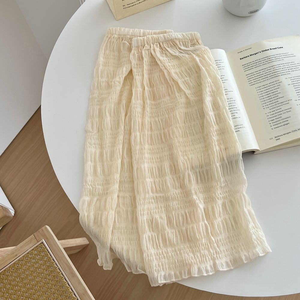 살구색 가로 줄무늬