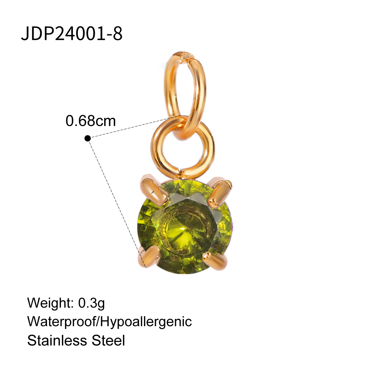 Europa y los Estados Unidos transfronterizos inswind moda exquisita 18k oro acero inoxidable diciembre joyería accesorios joyería al por mayor image 11