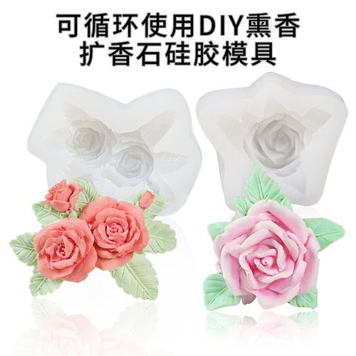 Sanxin Hydrangea diffuser stone silicone mold DIY aromatherapy plaster brand car pendant candle brand silicone abrasive tool