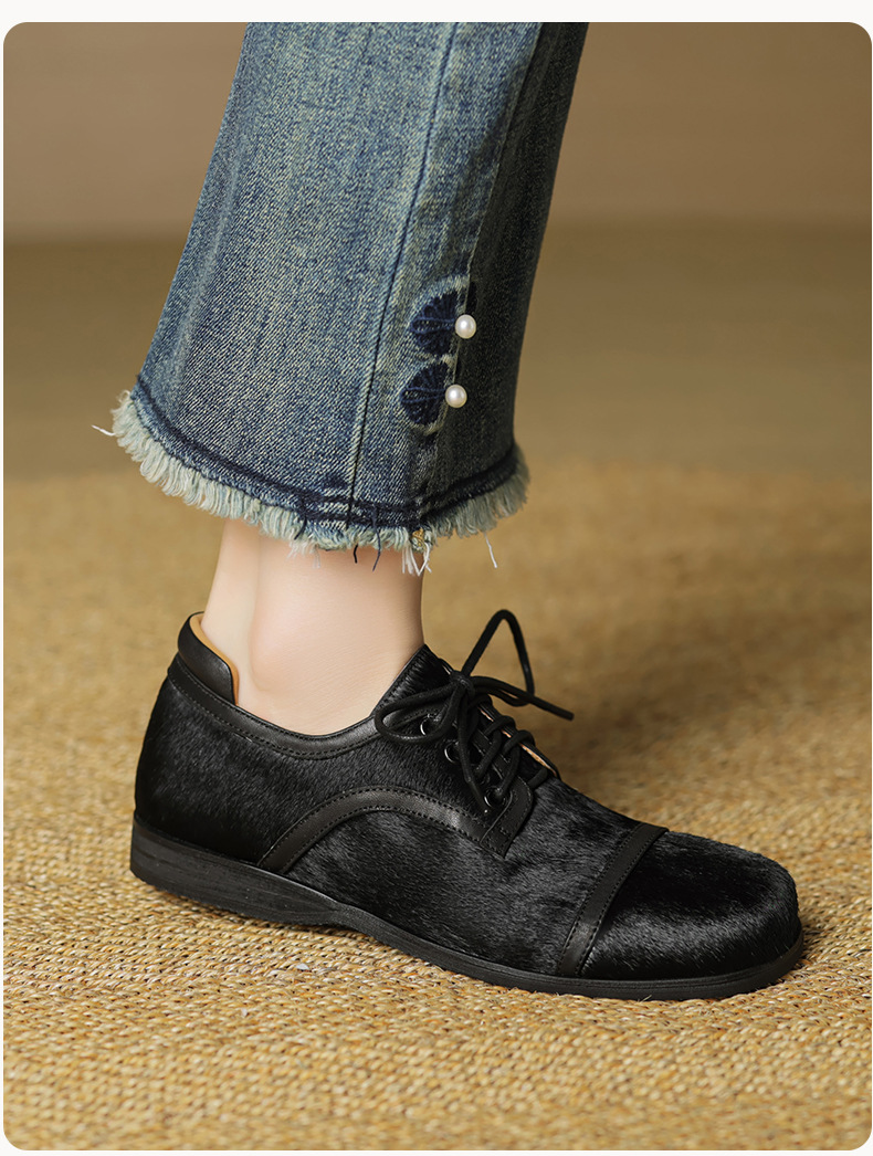 CHIKO Chizue Square Toe Block Heels Oxfords Shoes