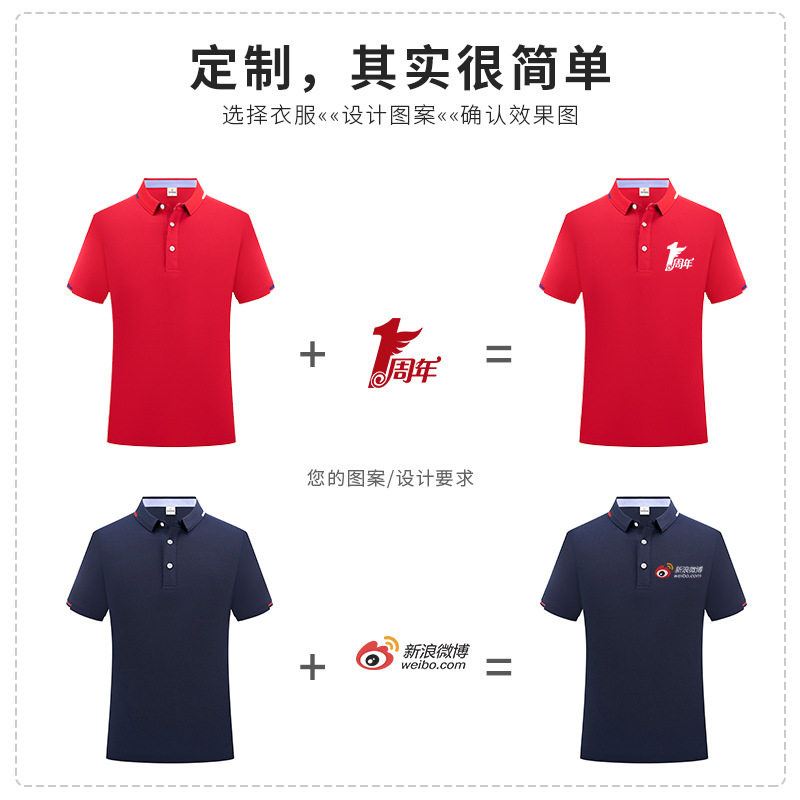 Camisas de trabajo personalizadas imprimidas logotipo de algodón con solapa de manga corta camisetas de trabajo camisetas culturales corporativas de hombres y mujeres al por mayor