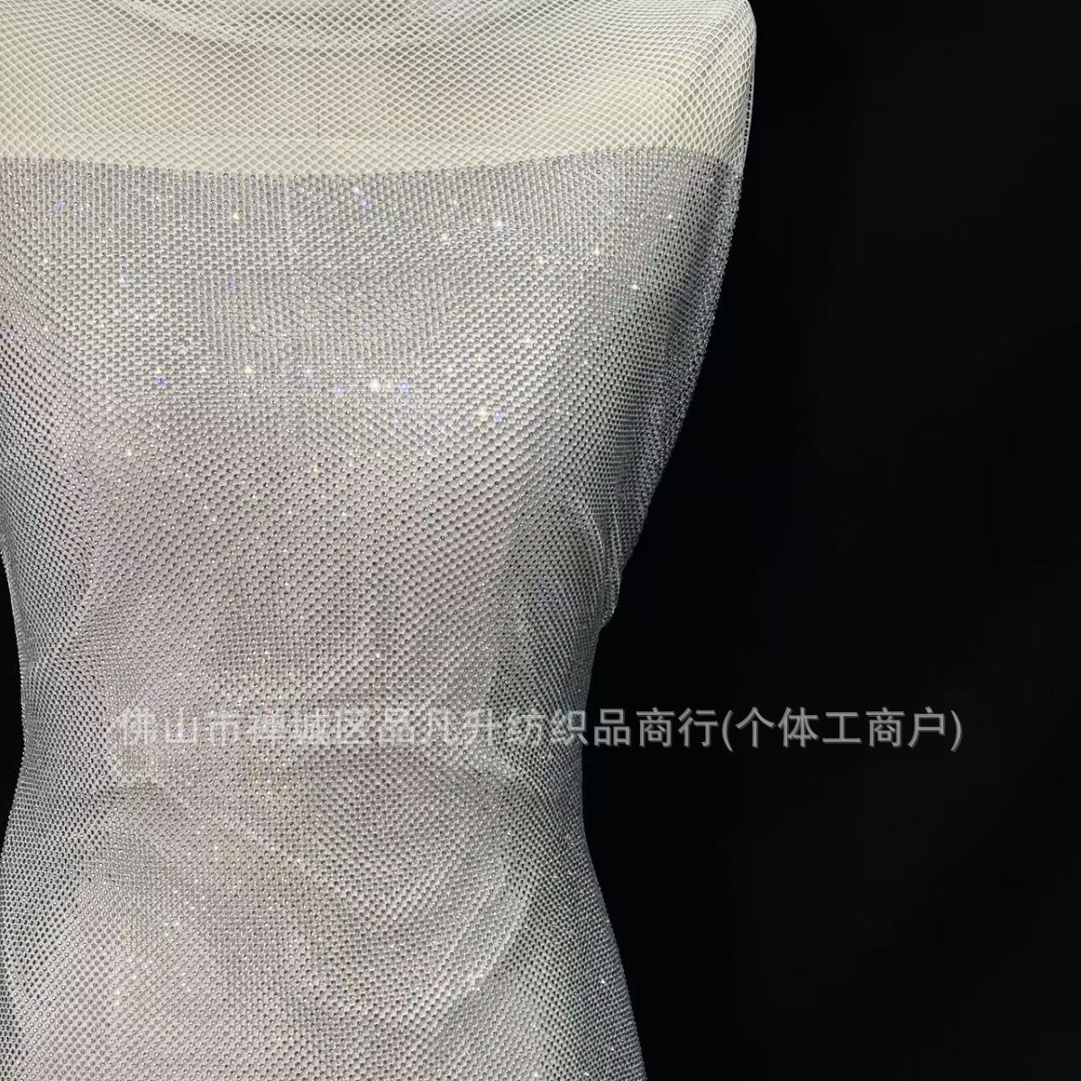 Fabricantes de tela de diamante caliente de alta densidad de 6 imitación de diamante australiano moda cena espectáculo de fiesta vestido de tela