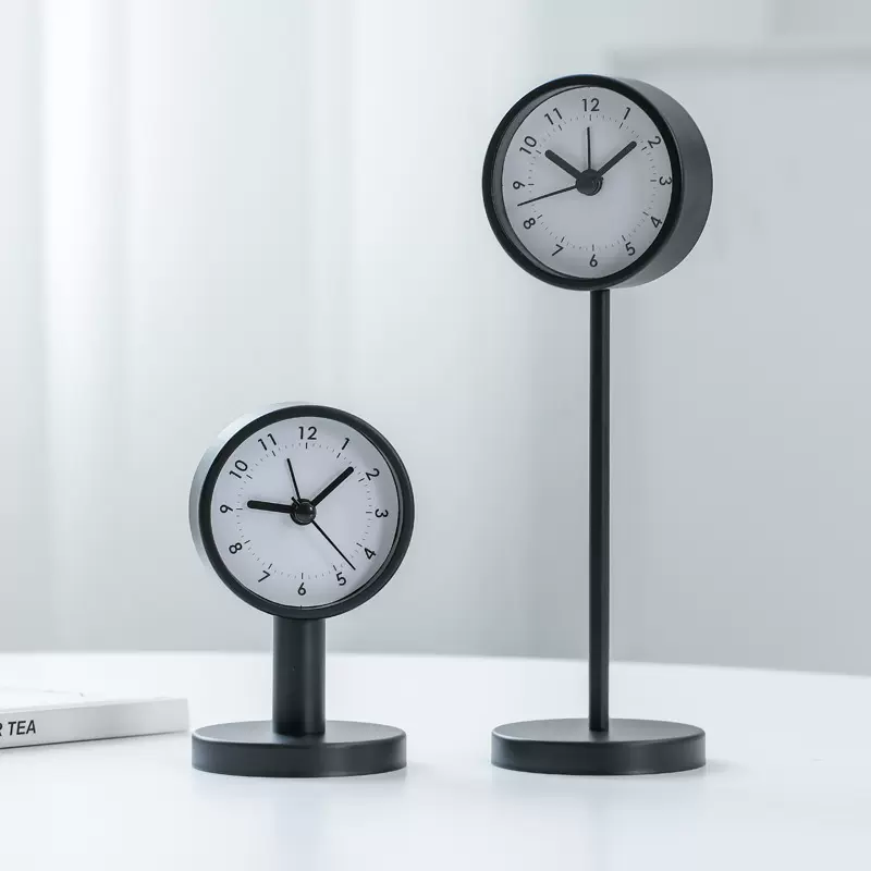 跨境桌面ins迷你定时座钟高级感摆件小学生专用初中机械大声闹钟