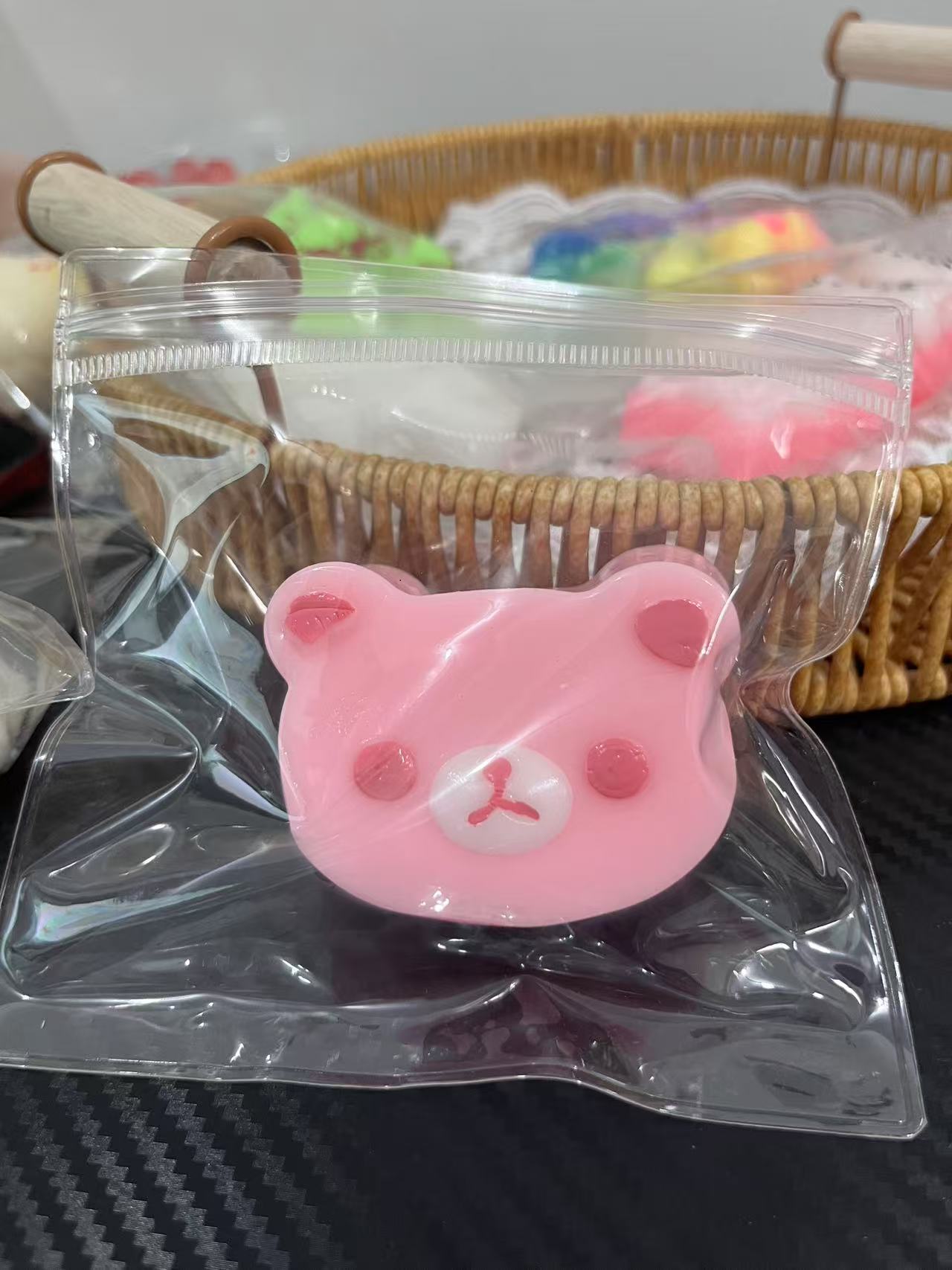 Niños no tóxicos juguetes de rebote lento descomprimir la sensación de barro gelatina de silicona de alto valor facial