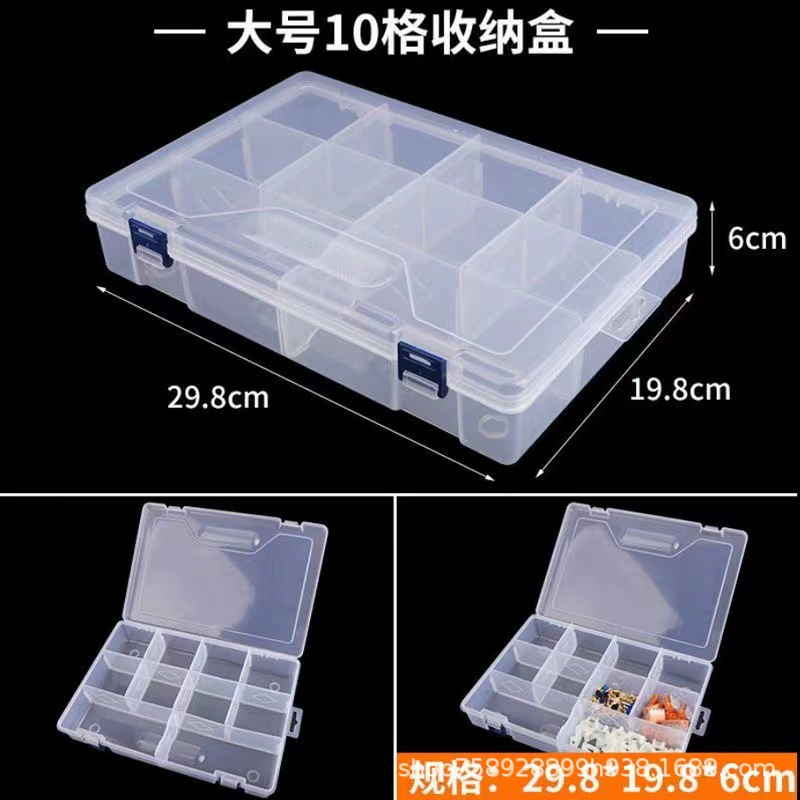 Storage box, small storage system, earrings, transparent plastic accessory