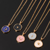 Alloy dripping geometric love Moonlight Star Divine Permination Complex Female Celacoli Necklace