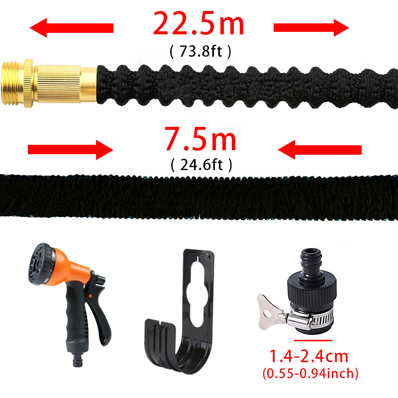 Tubo de agua retráctil conjunto de alta presión tubo de lavado de automóviles pistola de agua jardín riego de flores y verduras mangueras retráctiles mágicas image 28