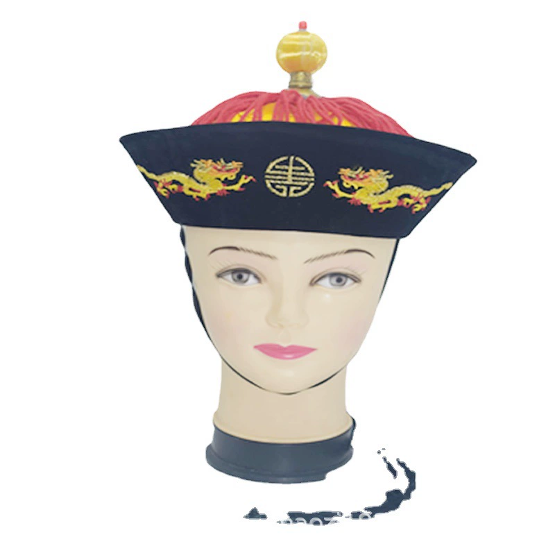 Шляпа эпохи Цин, шапка евнуха, придворная шапка, шапка Геге, шапка Цяньлун, шапка отца министра