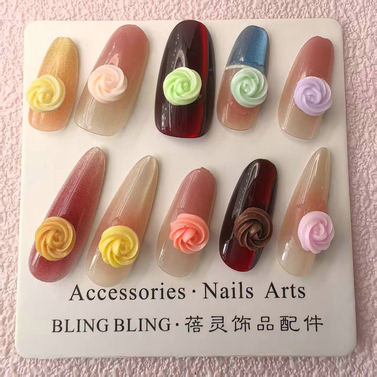 食玩迷你玫瑰花树脂美甲饰品批发巧克力系列0030.jpg