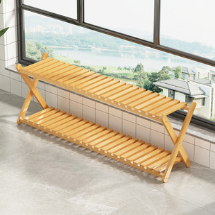 Flower Shelf Storage Rack Balcony Indoor Multi-Layer Floor-Standing Pothos Flower Rack Anti-Corrosion Wood Popular Window Sill Flower Pot Rack