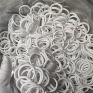 Customized Pp Material Plastic Ring Injection Molding Parts Plastic Parts Black and White Injection Molding Parts