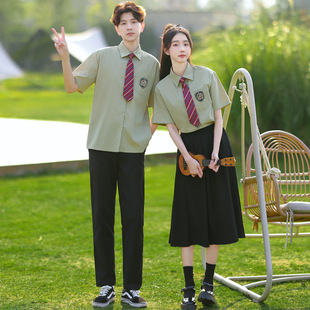 Summer Real Shot New Junior High School Graduation Season Chorus School Uniform suit Uniform School Uniform College Style Class Uniform