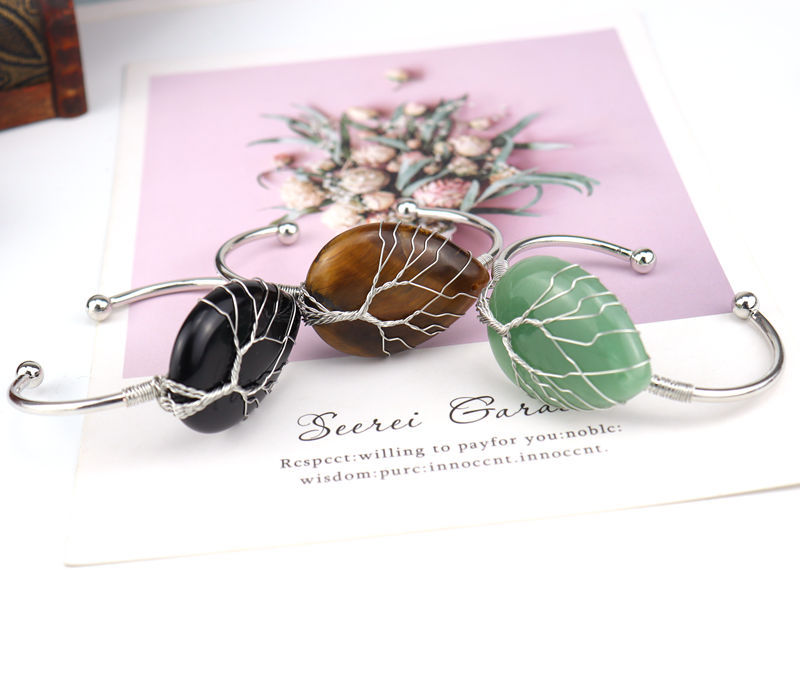 Fashion Water Droplets Crystal Plating Bangle 1 Piece