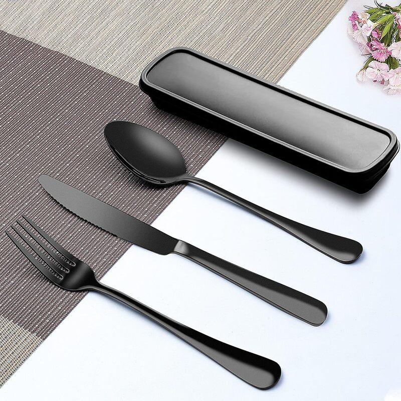 Portable Tableware Set with Box, Reusable for Office, Healthy Travel Storage Portable Tableware Set with Box, Reusable for Office, Healthy Travel Storage