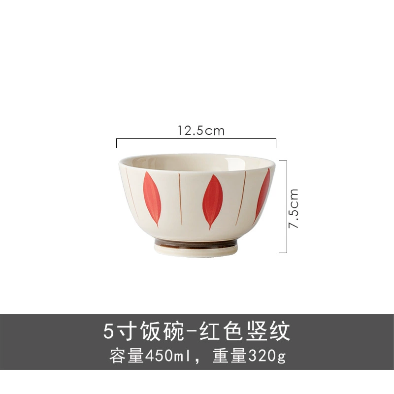 Japanese retro ceramic tableware for home use, set