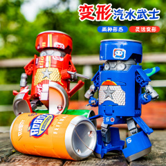 Hype Creative Transforming Soda Warrior Transforming Armor Car Robot Model for Boys Children