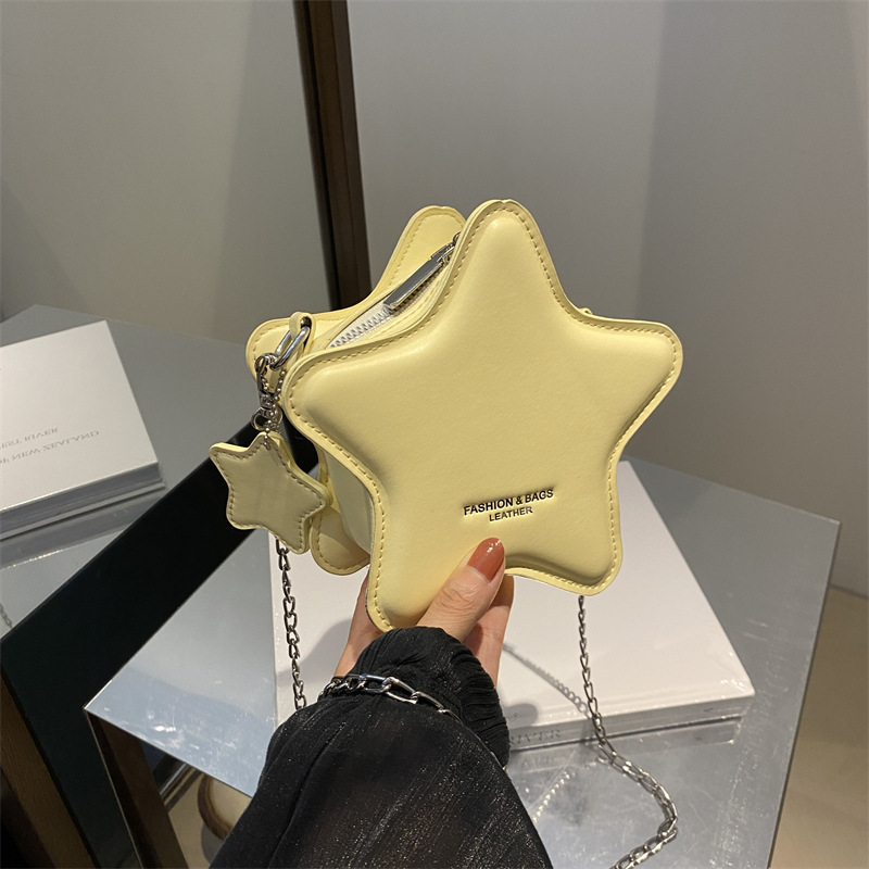 Nicho de diseño de alta sensación bolso bolso de mujer 2024 nuevo bolso pequeño bolso de cadena de pentacos bolso de hombro bolso de mochila