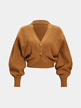 P 20684 Cherry Red Sweater Cardigan �tɫë�� �羳����