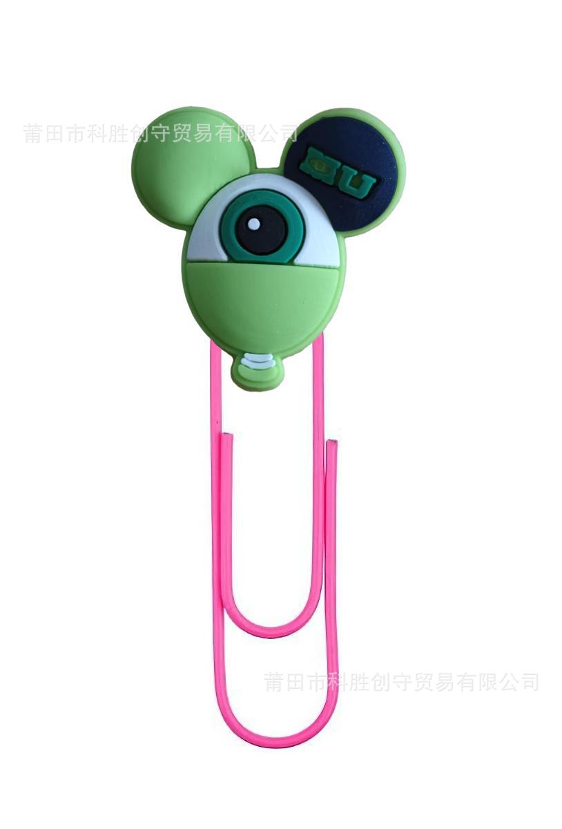 Mickey cabeza de la Oficina papelería clip de papel transfronterizo de dibujos animados nuevo PVC marcador