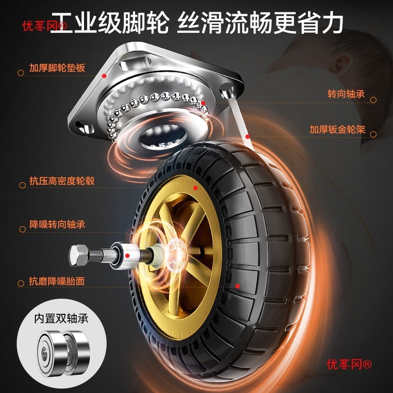小型トロリー、貨物トレーラー、折りたたみ式家庭用ポータブルトロリー、ハンドトロリー、平台車、滑車、小型プルカイ|undefined