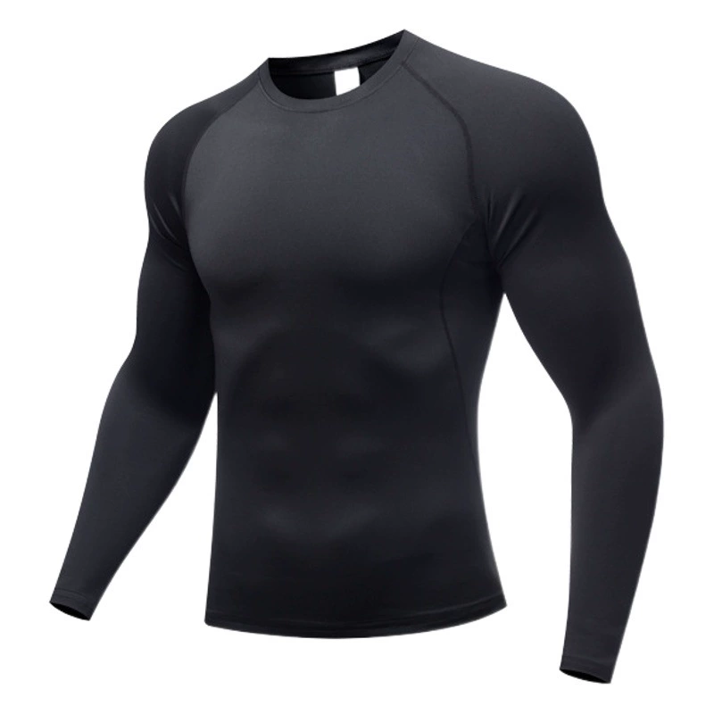 PRO высокие спортивные колготки Мужская сила с короткими рукавами футболка с быстрым сухим рукавом бег фитнес-брюки