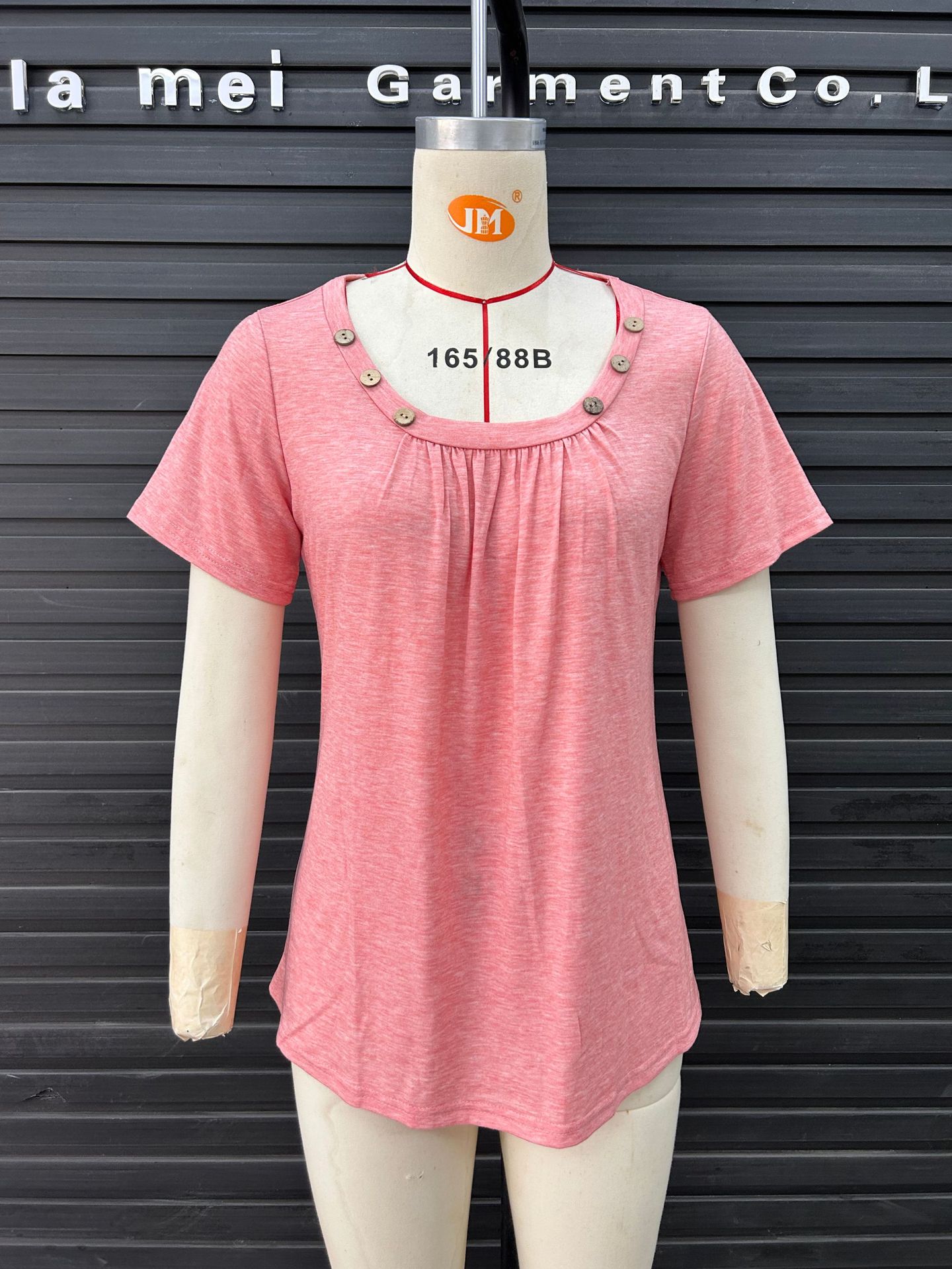Frau T-Shirt Kurzarm T-Shirts Patchwork Einfacher Stil Einfarbig display picture 1