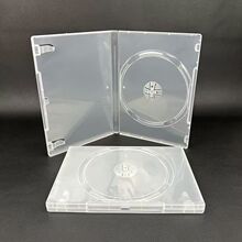 14厘明DVD单/明双 CD盒 DVD盒 光盘包装盒 透明塑胶 有膜可插页