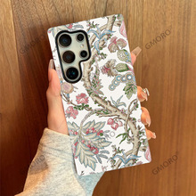 速卖通爆款创意艺术风花卉GalaxyS25二合一菲林手机壳S24plus硬壳