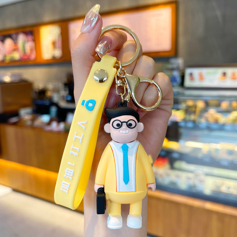 Venta directa de fábrica llavero colgante pequeño muñeca tridimensional llavero de coche mochila escolar colgante puesto al por mayor productos pequeños