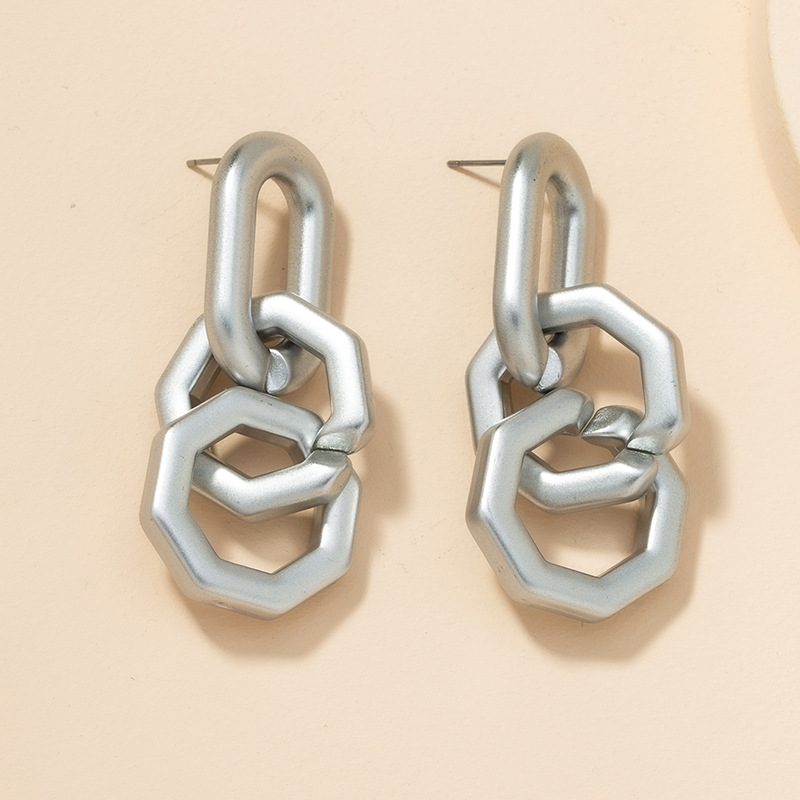 Fashion Metallic Earrings display picture 5
