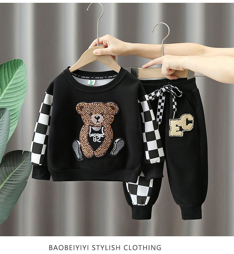 Set de primăvară pentru băieți 2023 Haine de toamnă frumoase și cu cățeluș pentru copii Explosive Street_voghion.com