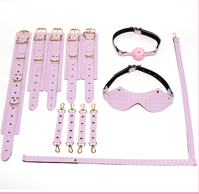 Jiuai Fish-Scale Restraint Set, 7-Piece Metal & Leather Bonding Kit, Black — detail image 19