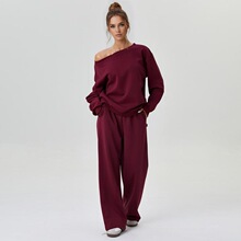 A 69937 Loose High Waist Button Pants �����������ȿ� �羳ר