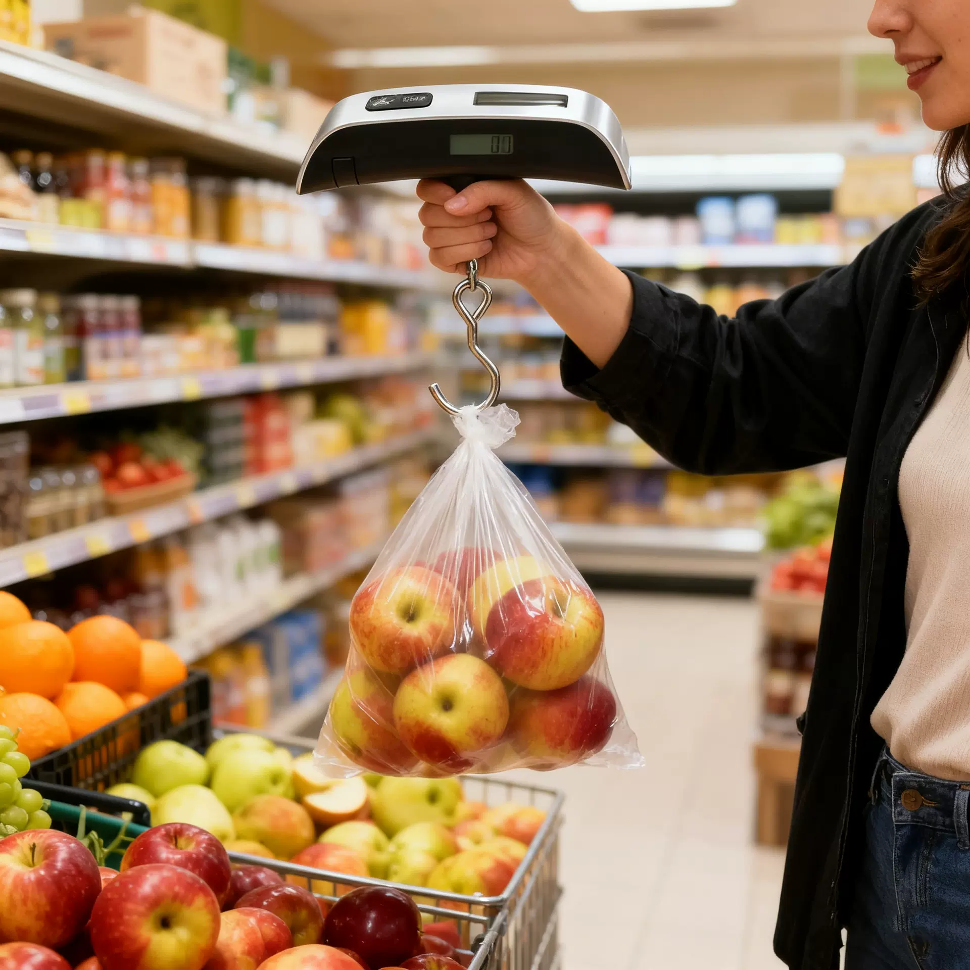 便携式高精度50kg手提秤家用行李称重精准电子挂钩秤手持电子秤