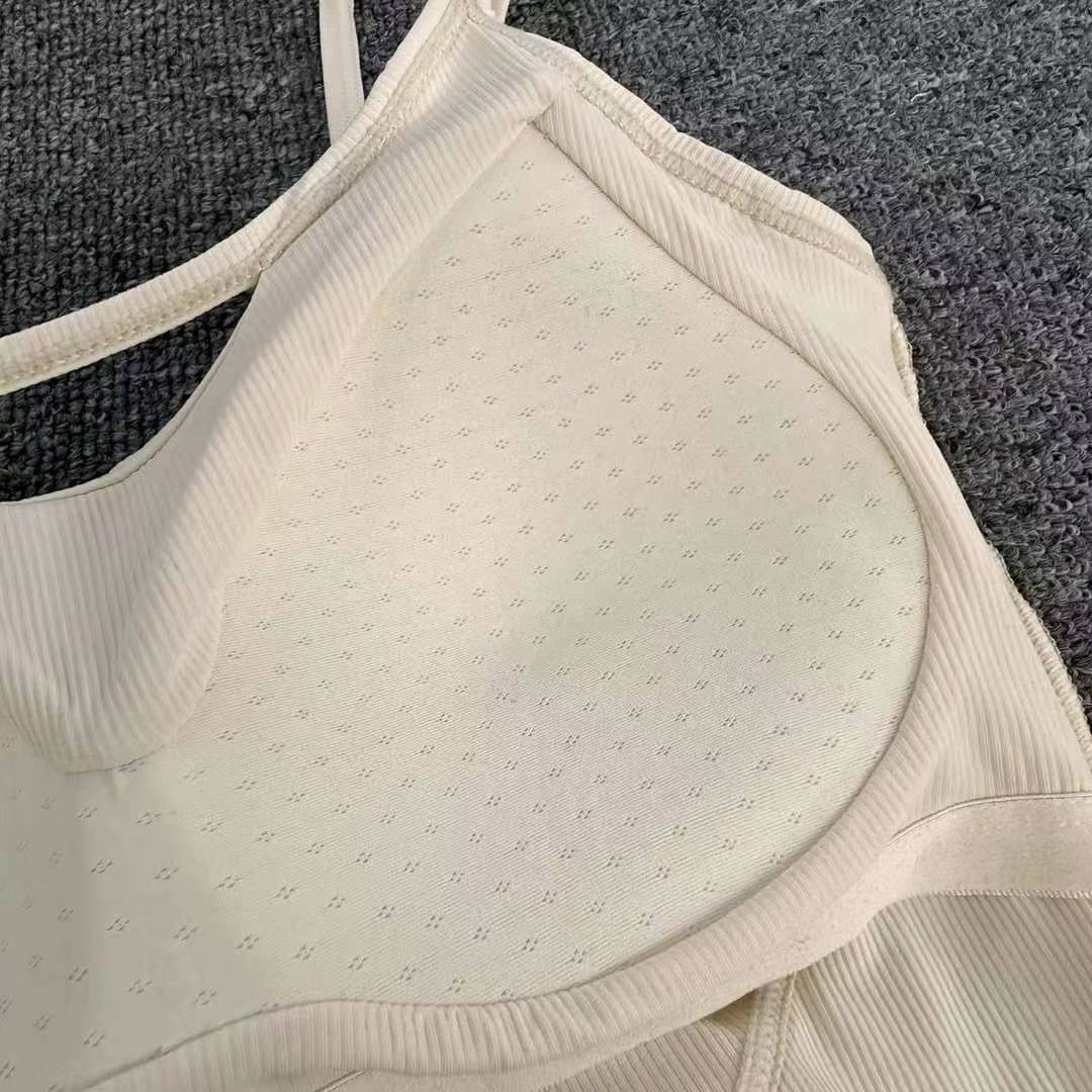 Nuevo algodón largo de alta calidad chaleco de mujer sin anillo de acero bra de yoga ropa interior deportiva mujer al por mayor