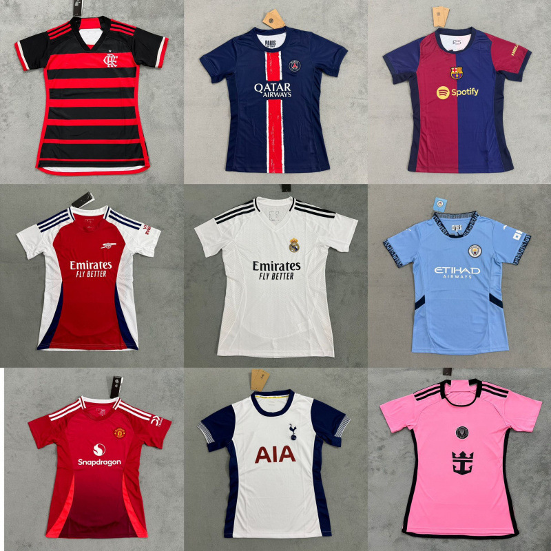 Club Mujer Real Madrid Barcelona Manchester City Miami Arsenal Tottenham Fola Camiseta de fútbol