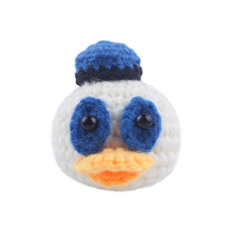 Nueva mano de ganchillo animal mordedor Super lindo animal cabeza los niños chupete cadena juguete Accesorios