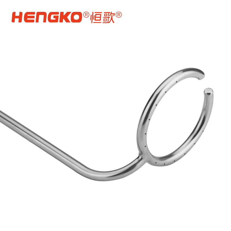 恒歌不锈钢粉末烧结滤芯微孔真空过滤曝气玻璃生物反应斧过滤器