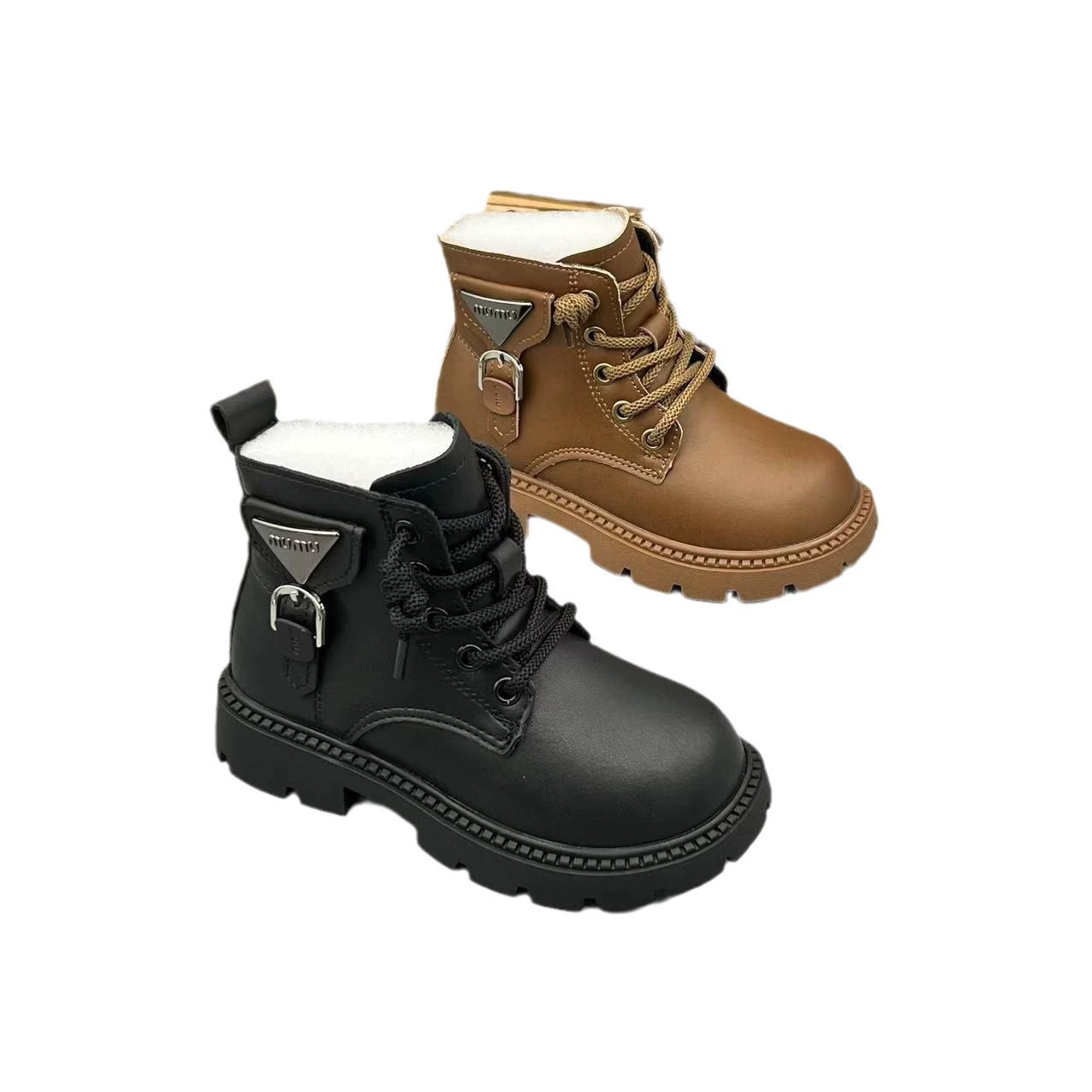 Martens, children's low boots for men and women, autumn, for teenagers