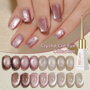 Crystal Cat's Eye Series Nail Polish 2025 New Latte Crystal Cat's Eye Nail Polish for Nail Art Shops