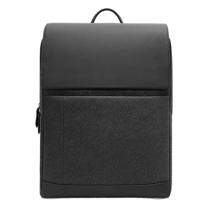 Business Commuter Men's Backpack Direct from Manufacturer 14inch Simple Large-Capacity Waterproof and Wear-Resistant Business Trip Shiling Backpack