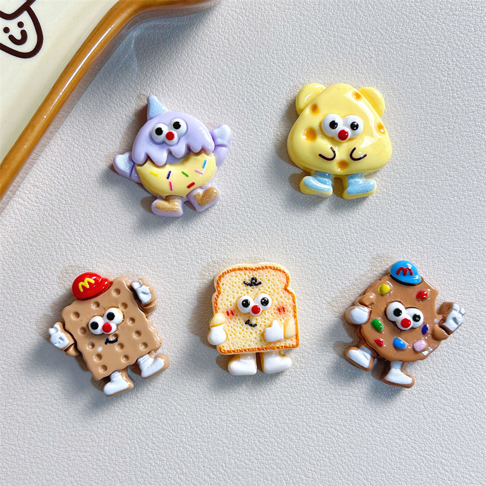 식품 및 놀이 치즈 도넛 수지 DIY 쥬얼리 액세서리 크림 접착제 휴대 전화 케이스 구멍 신발 버클 냉장고 소재