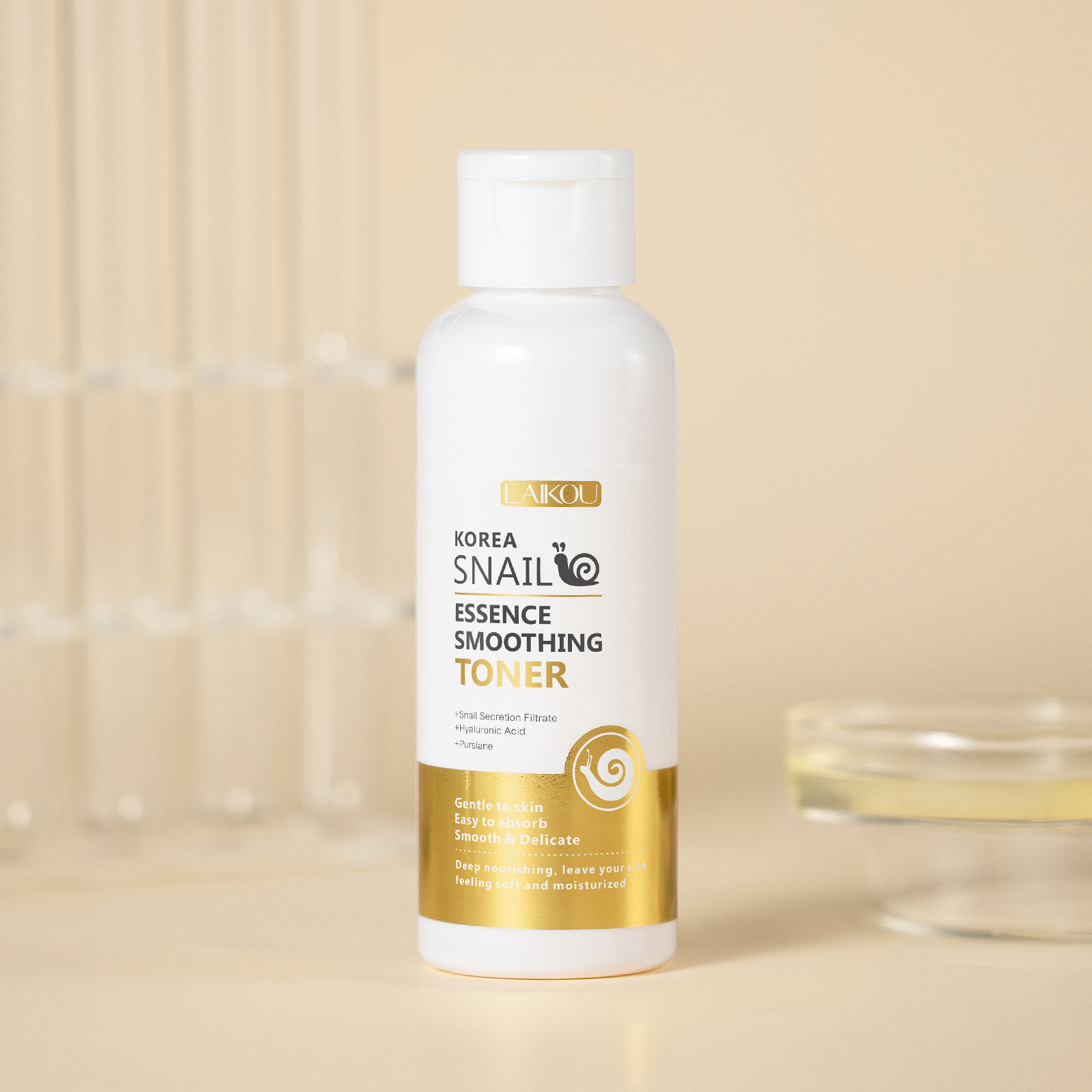 Cross-border LAIKOU Korean Snail Essence Toner 100ml Hydrating and Moisturizing Manufacturer in stock undefined