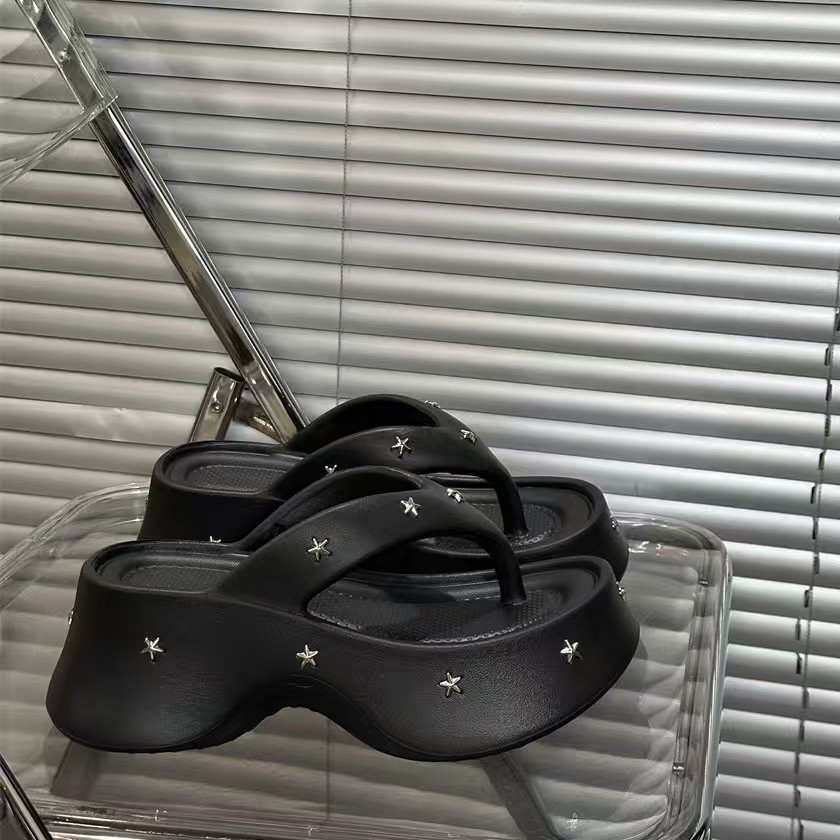 Ciabatte donna con suola alta antiscivolo e alla moda_voghion.com
