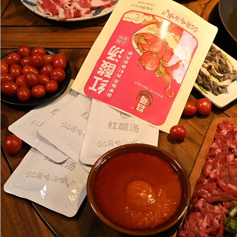 Buy Five Get Two Free Guizhou Changge Red Sour Soup Hot Pot Base Seasoning Sour Soup Fish and Beef Fermented in Earthenware Jar Kaili