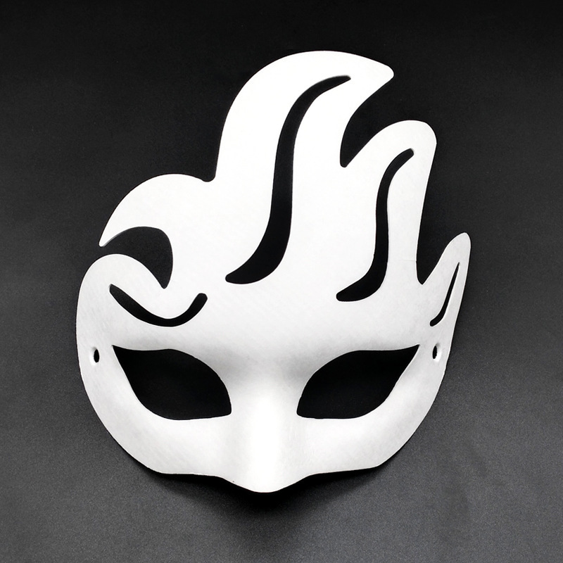 Amazon Venta caliente accesorios de máscara en blanco papel blanco pulpa pintado a mano jardín de infantes niños material didáctico de graffiti hecho a mano